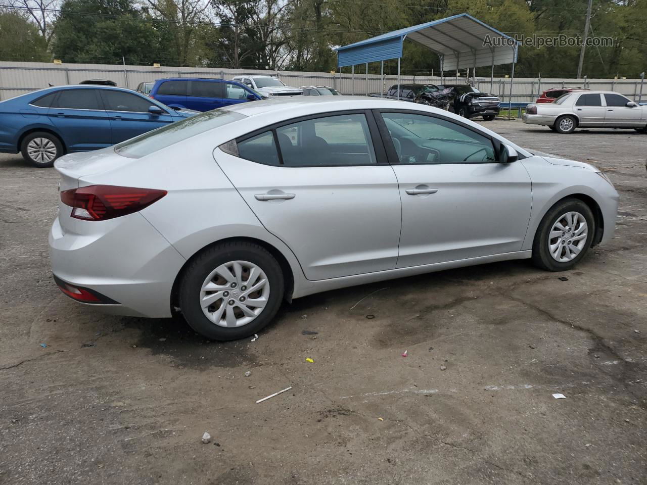 2019 Hyundai Elantra Se Silver vin: 5NPD74LF1KH462853