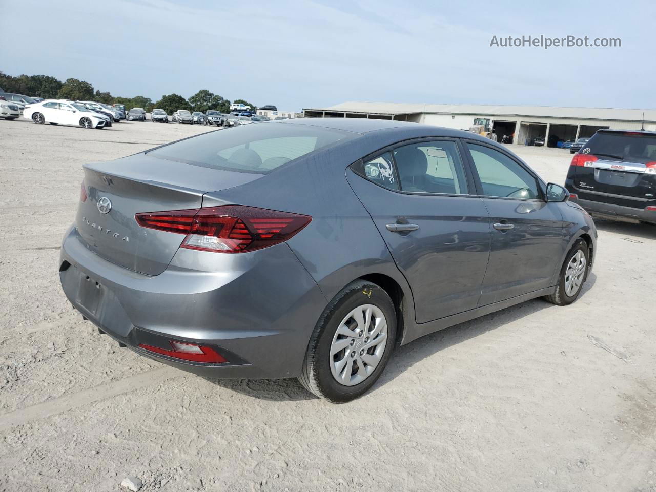 2019 Hyundai Elantra Se Gray vin: 5NPD74LF1KH488563