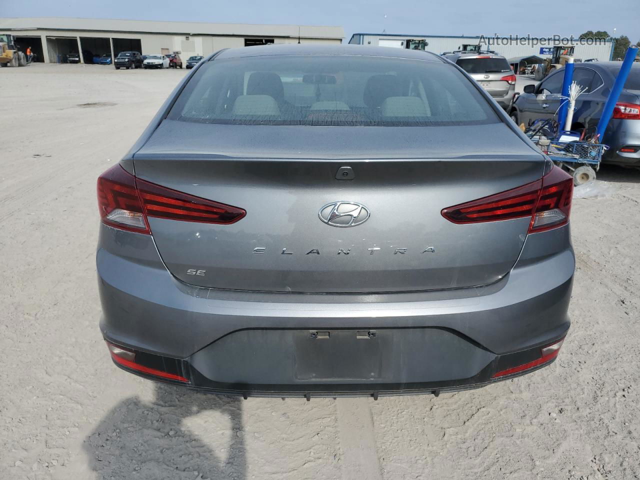 2019 Hyundai Elantra Se Gray vin: 5NPD74LF1KH488563