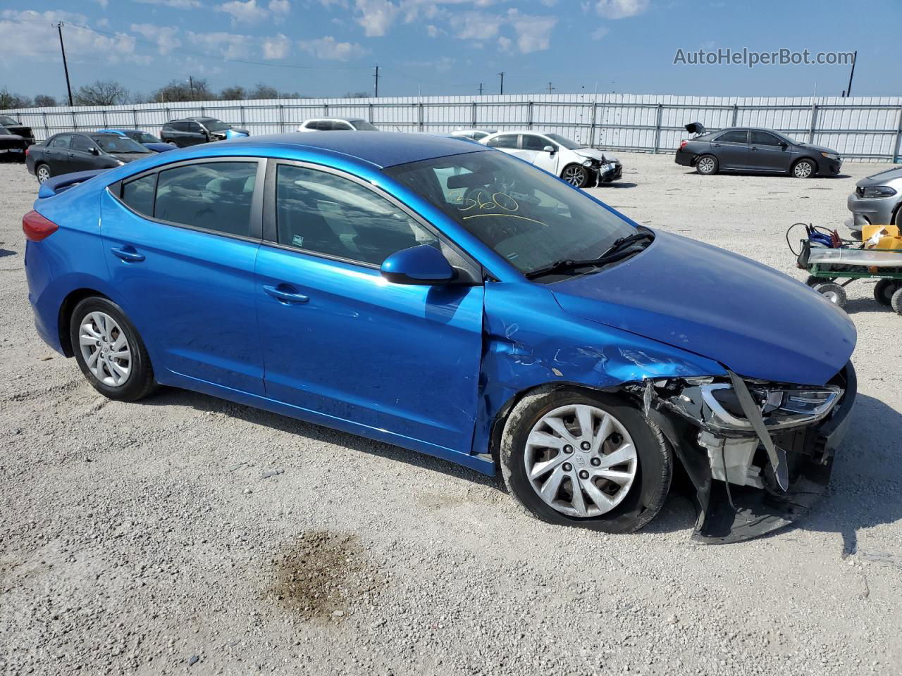 2017 Hyundai Elantra Se Blue vin: 5NPD74LF2HH070375