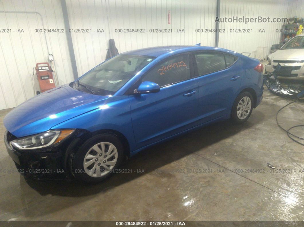 2017 Hyundai Elantra Se Blue vin: 5NPD74LF2HH076256