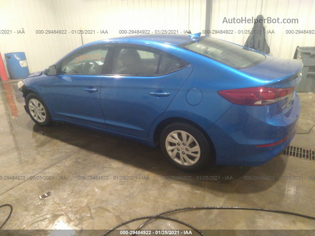 2017 Hyundai Elantra Se Blue vin: 5NPD74LF2HH076256