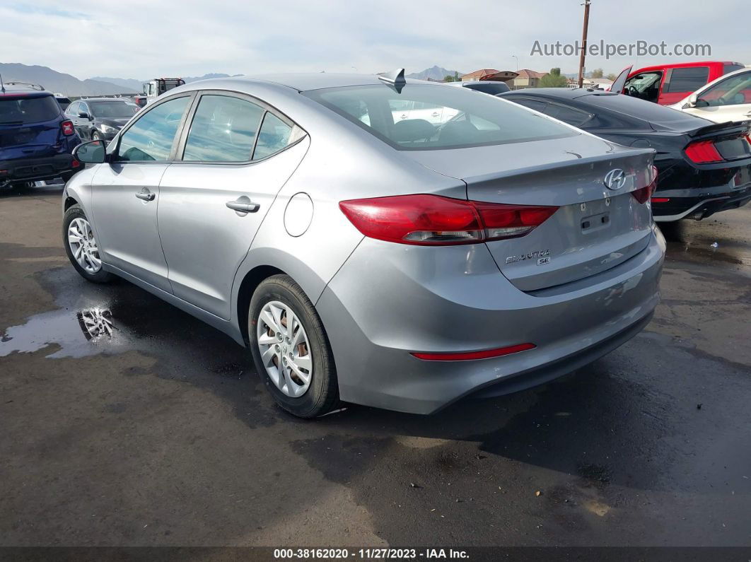 2017 Hyundai Elantra Se Silver vin: 5NPD74LF2HH078587