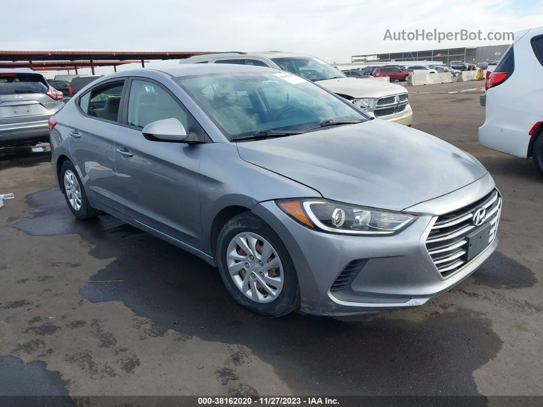 2017 Hyundai Elantra Se Silver vin: 5NPD74LF2HH078587