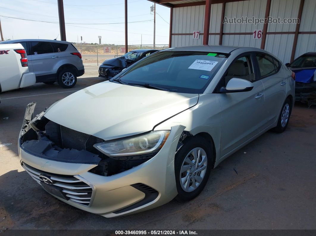 2017 Hyundai Elantra Se Золотой vin: 5NPD74LF2HH079609