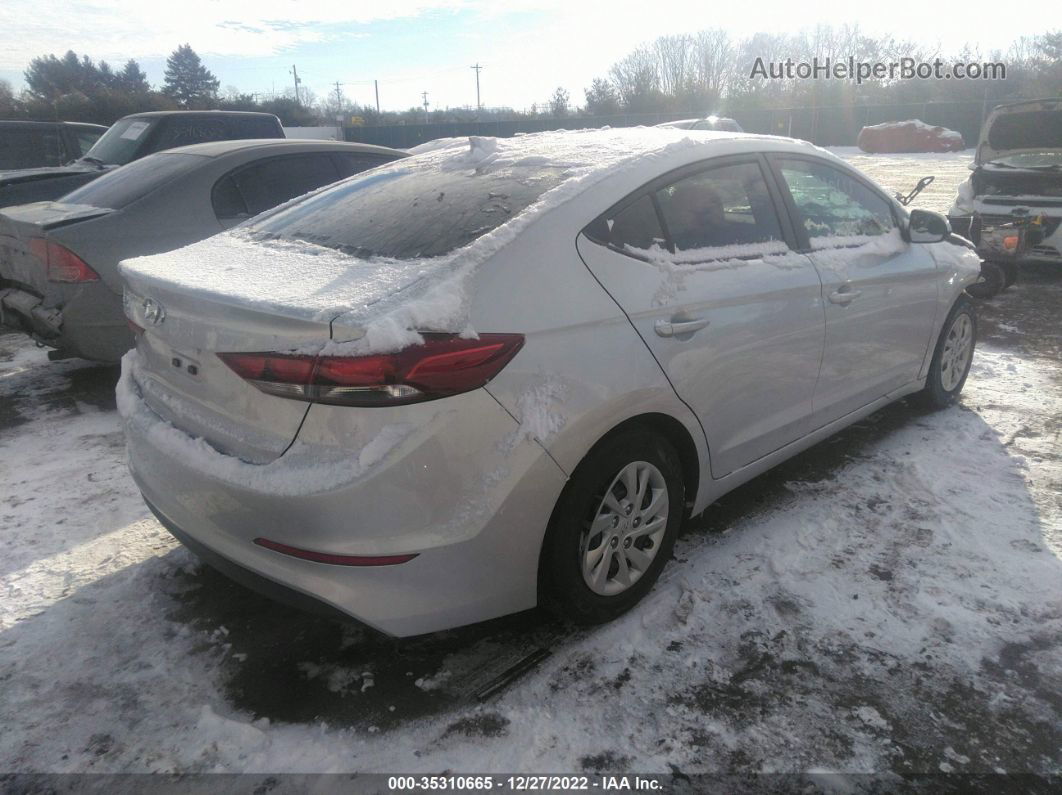 2017 Hyundai Elantra Se Silver vin: 5NPD74LF2HH113371