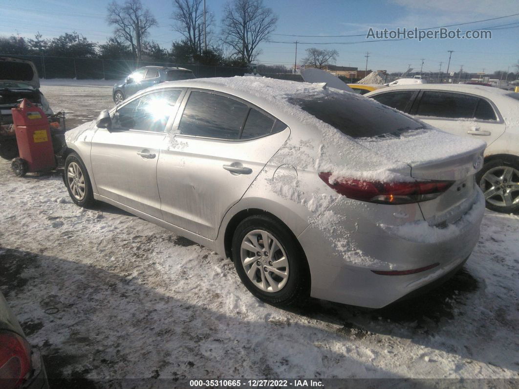 2017 Hyundai Elantra Se Silver vin: 5NPD74LF2HH113371