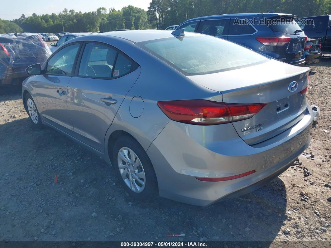 2017 Hyundai Elantra Se Silver vin: 5NPD74LF2HH171996