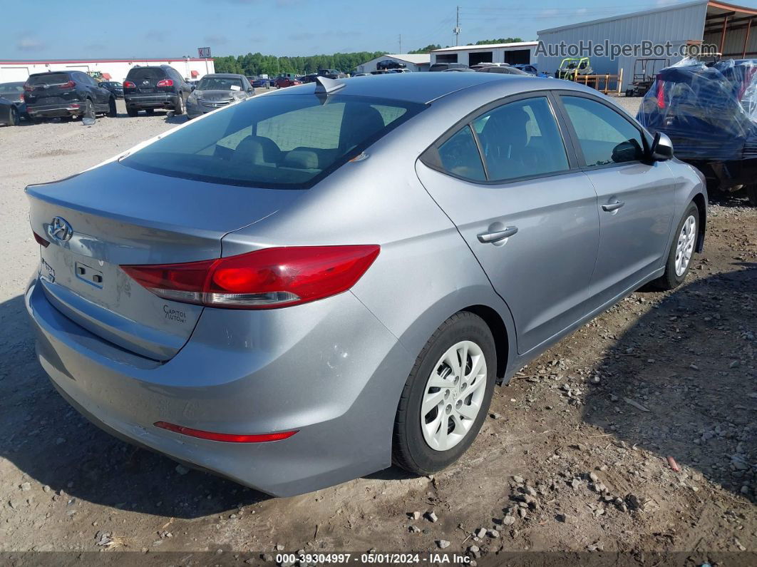 2017 Hyundai Elantra Se Silver vin: 5NPD74LF2HH171996