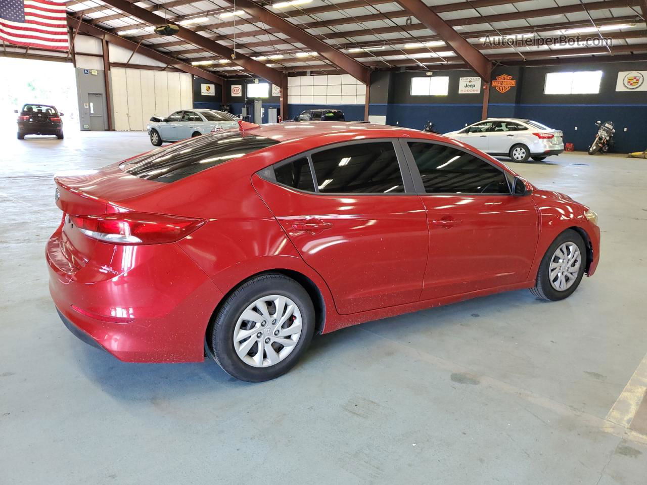 2017 Hyundai Elantra Se Maroon vin: 5NPD74LF2HH185963