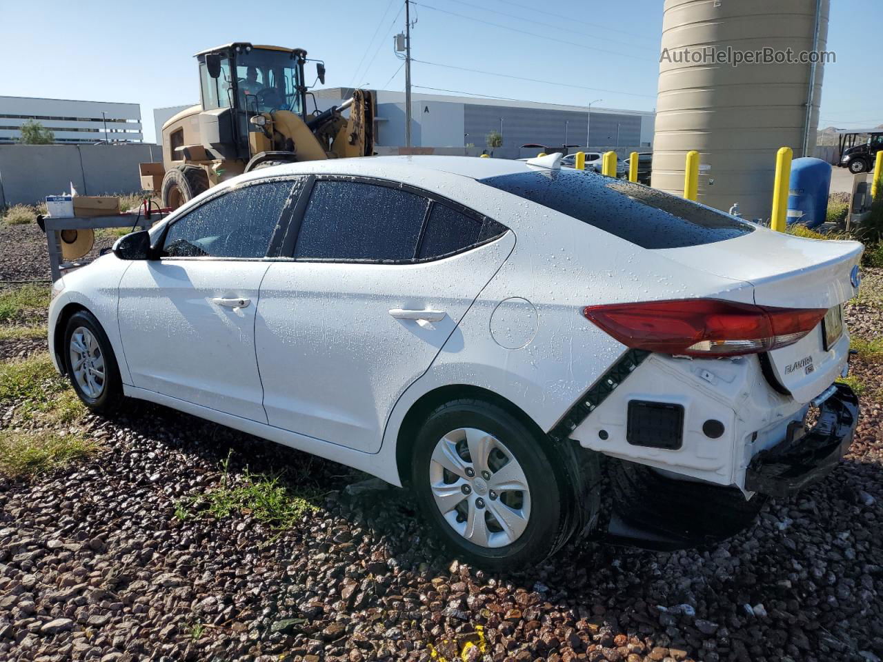 2017 Hyundai Elantra Se White vin: 5NPD74LF2HH190810