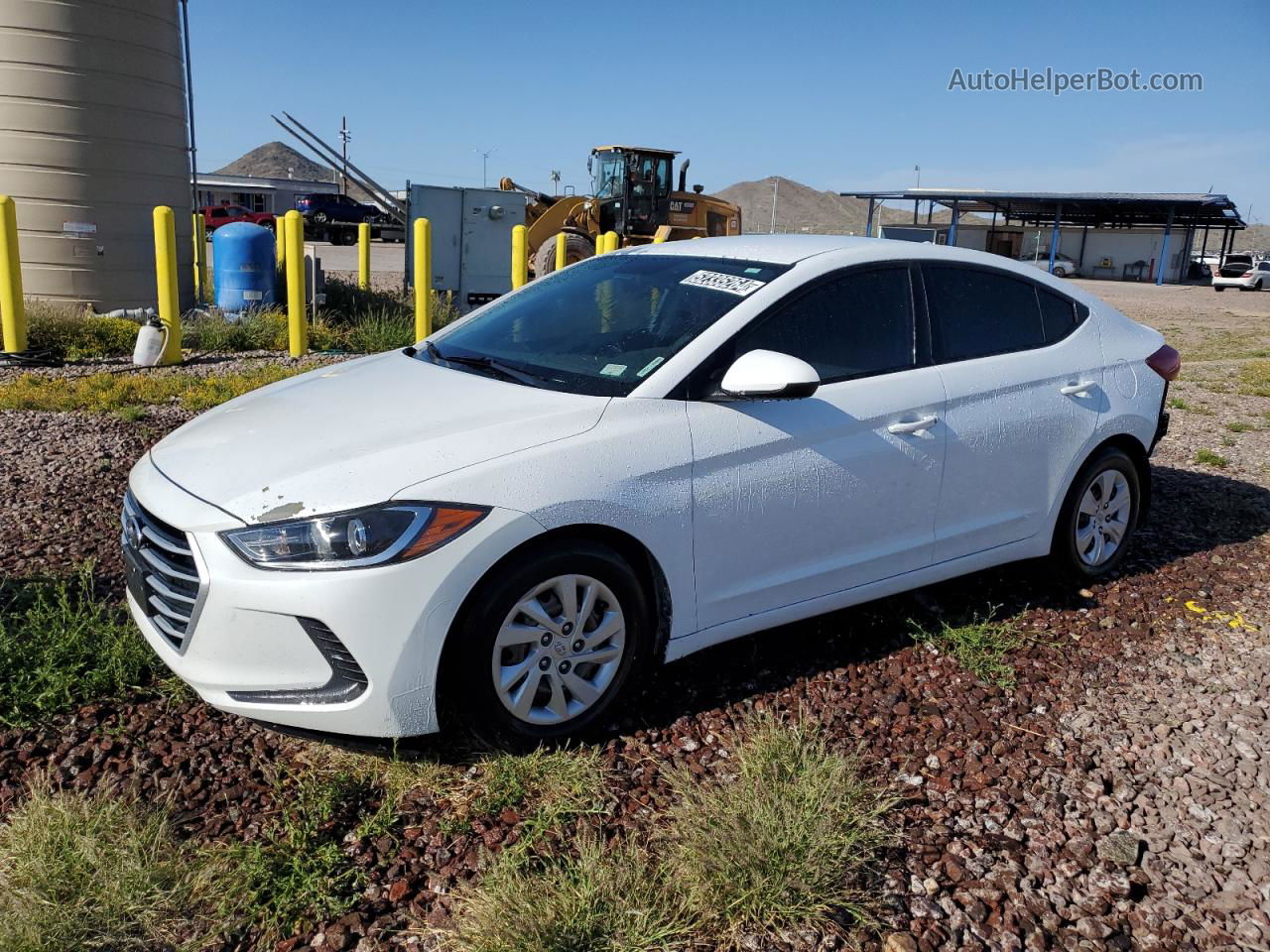 2017 Hyundai Elantra Se White vin: 5NPD74LF2HH190810