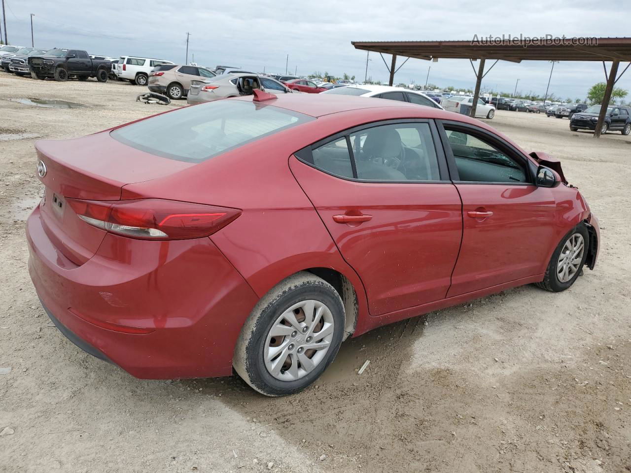 2017 Hyundai Elantra Se Red vin: 5NPD74LF2HH202955