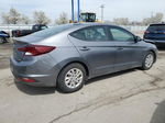 2019 Hyundai Elantra Se Gray vin: 5NPD74LF2KH422040