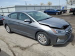 2019 Hyundai Elantra Se Gray vin: 5NPD74LF2KH422040