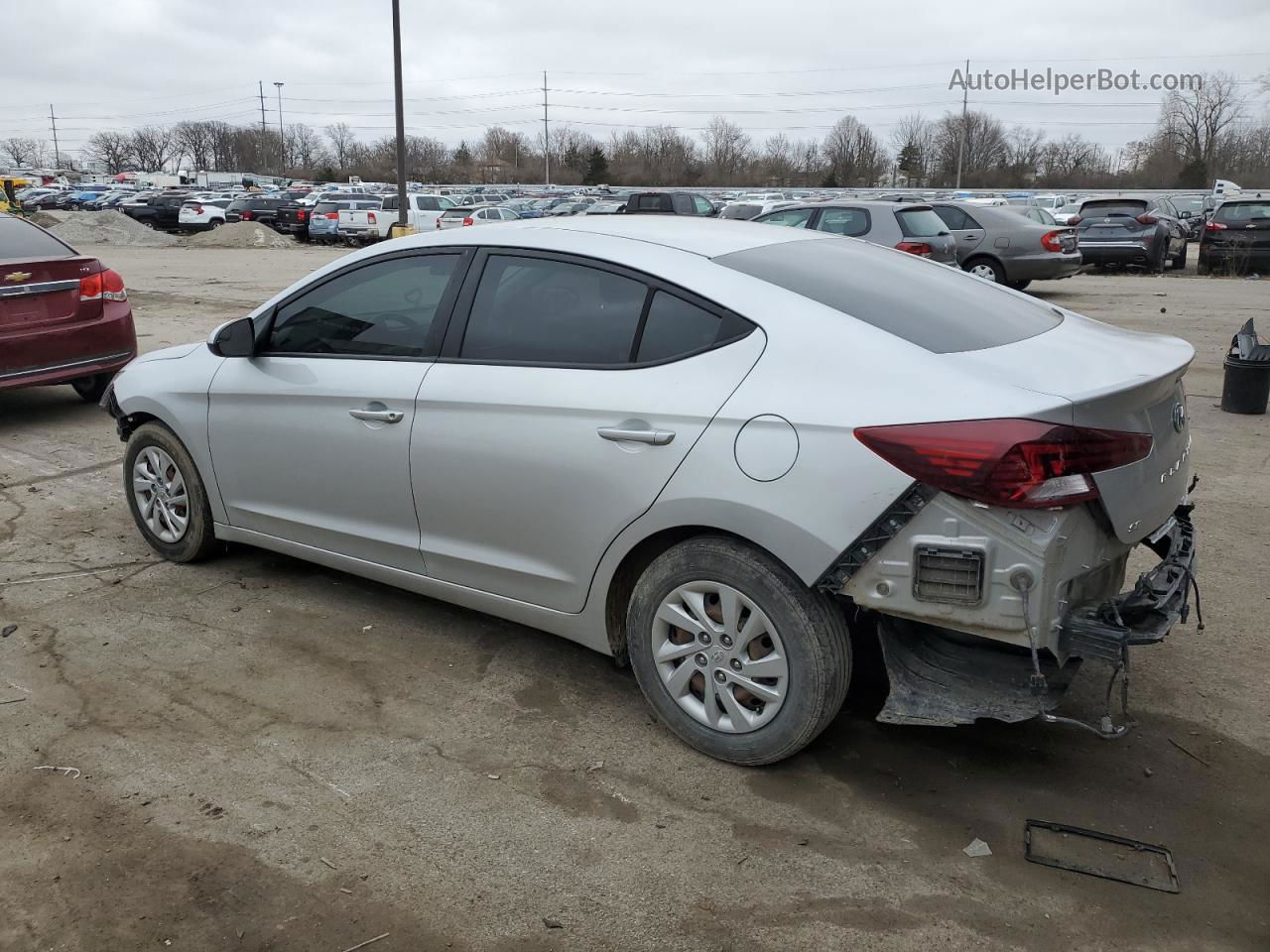 2019 Hyundai Elantra Se Silver vin: 5NPD74LF2KH424693