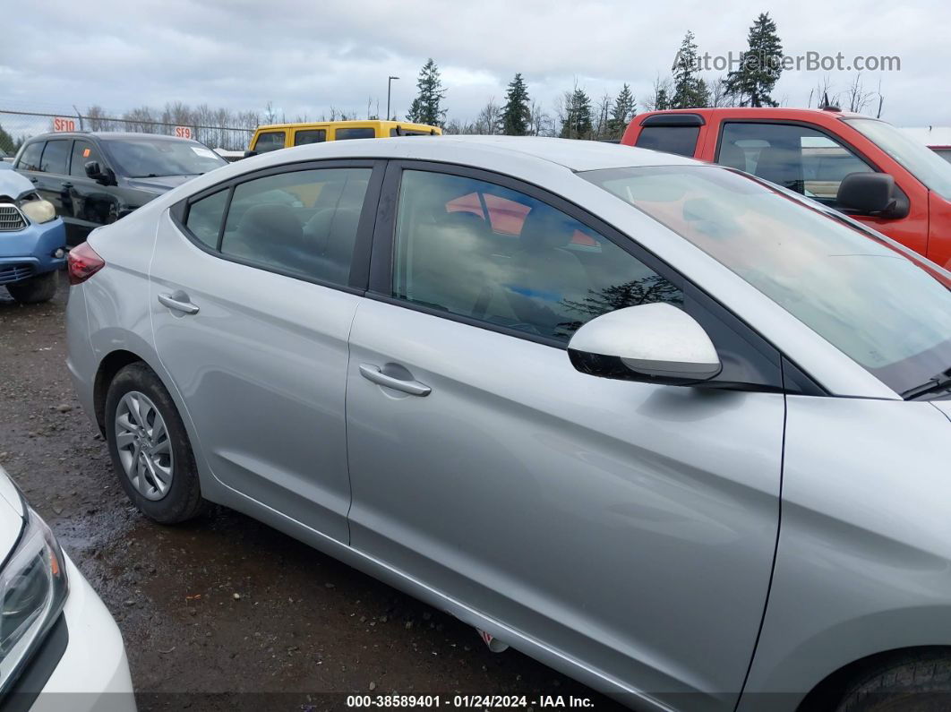 2019 Hyundai Elantra Se Silver vin: 5NPD74LF2KH458956