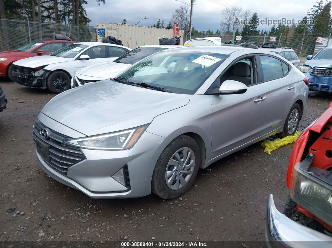 2019 Hyundai Elantra Se Silver vin: 5NPD74LF2KH458956