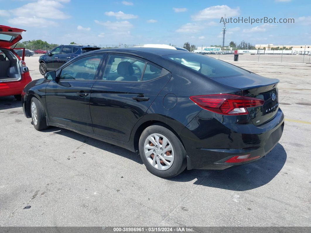 2019 Hyundai Elantra Se Черный vin: 5NPD74LF2KH470279