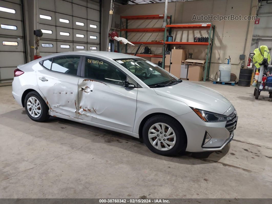 2019 Hyundai Elantra Se Silver vin: 5NPD74LF2KH486630