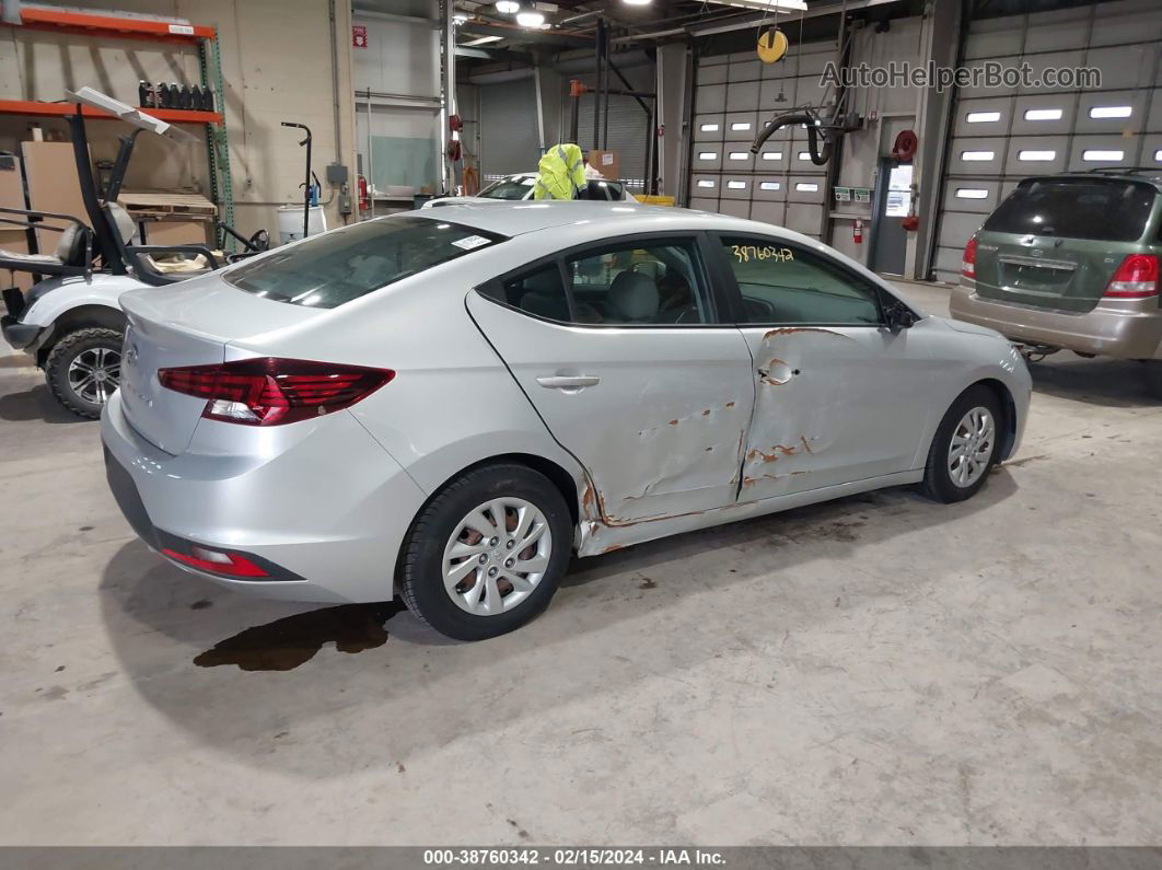 2019 Hyundai Elantra Se Silver vin: 5NPD74LF2KH486630