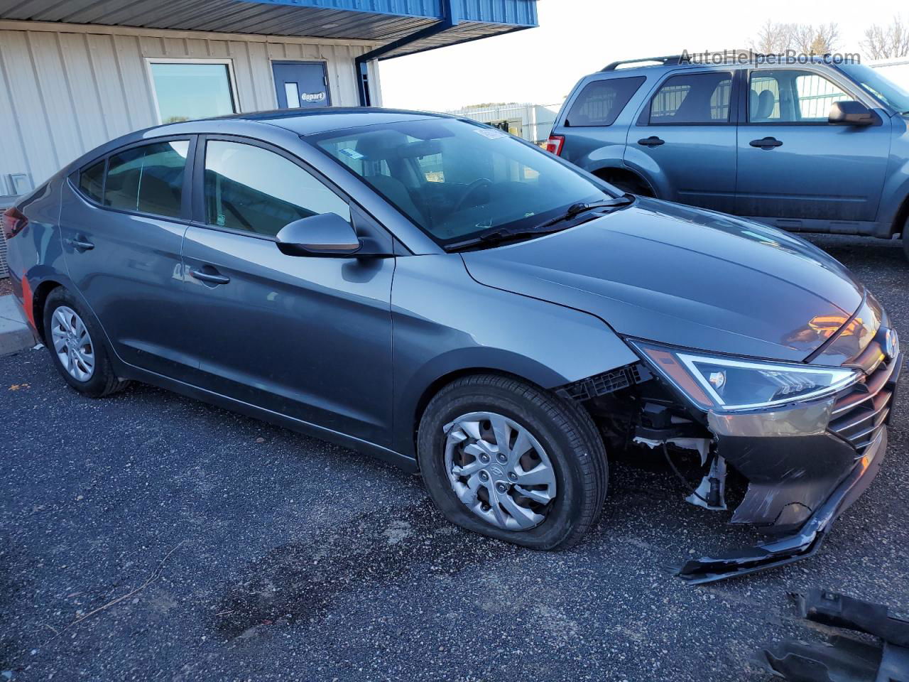 2019 Hyundai Elantra Se Silver vin: 5NPD74LF2KH491200