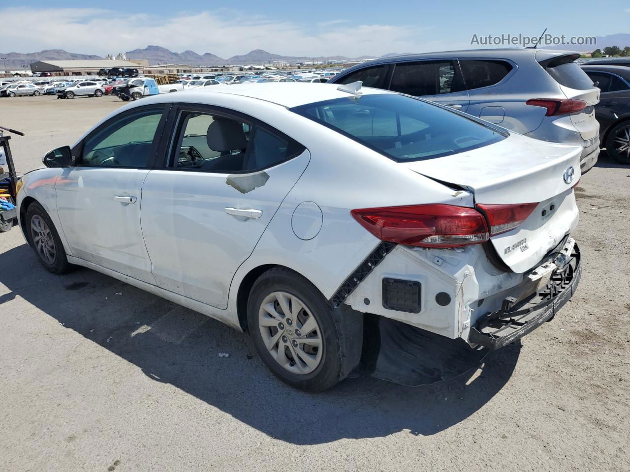 2017 Hyundai Elantra Se White vin: 5NPD74LF3HH095561