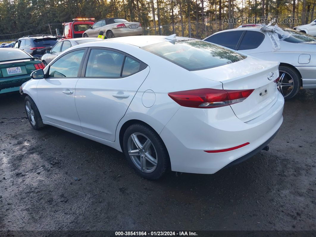 2017 Hyundai Elantra Se White vin: 5NPD74LF3HH112763