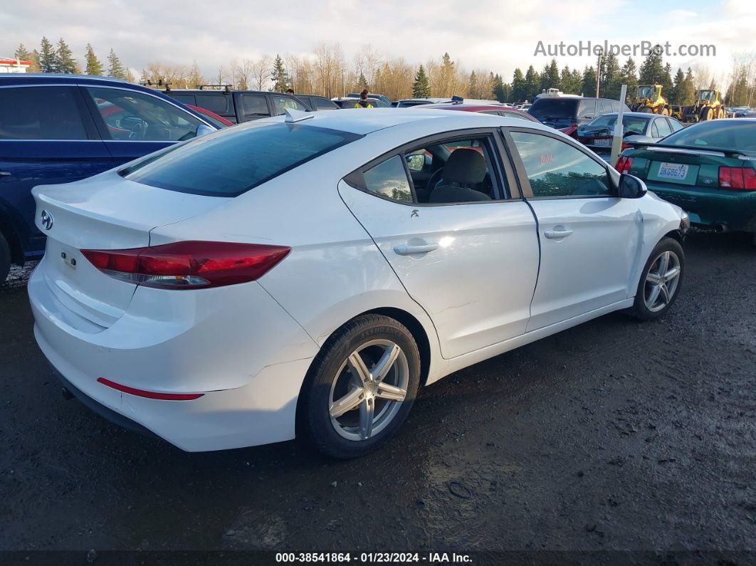 2017 Hyundai Elantra Se White vin: 5NPD74LF3HH112763