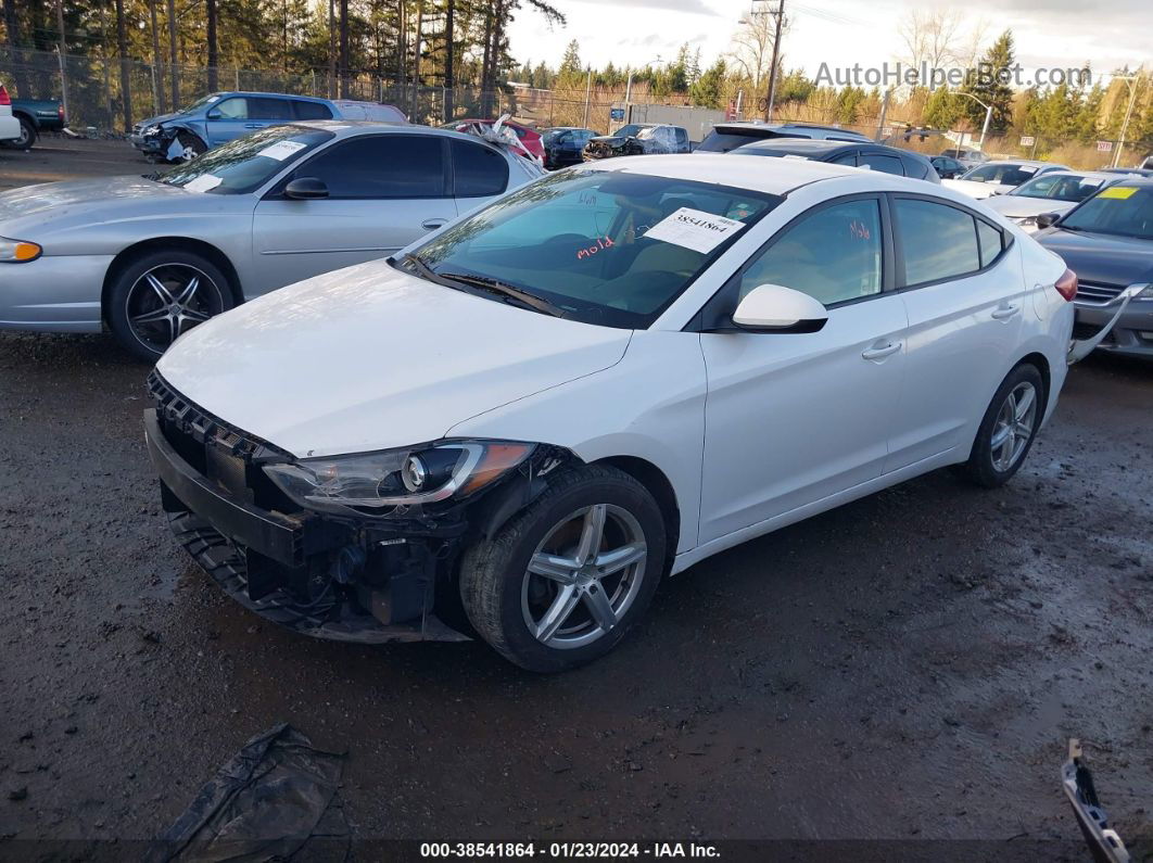 2017 Hyundai Elantra Se White vin: 5NPD74LF3HH112763