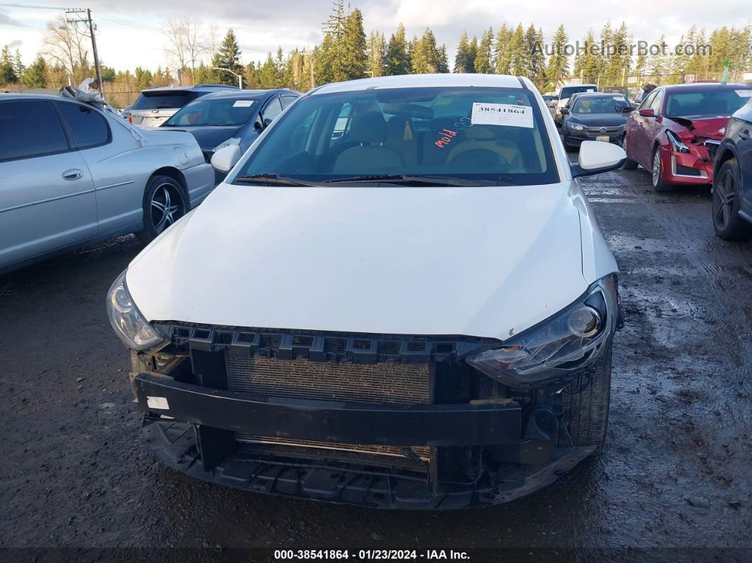 2017 Hyundai Elantra Se White vin: 5NPD74LF3HH112763