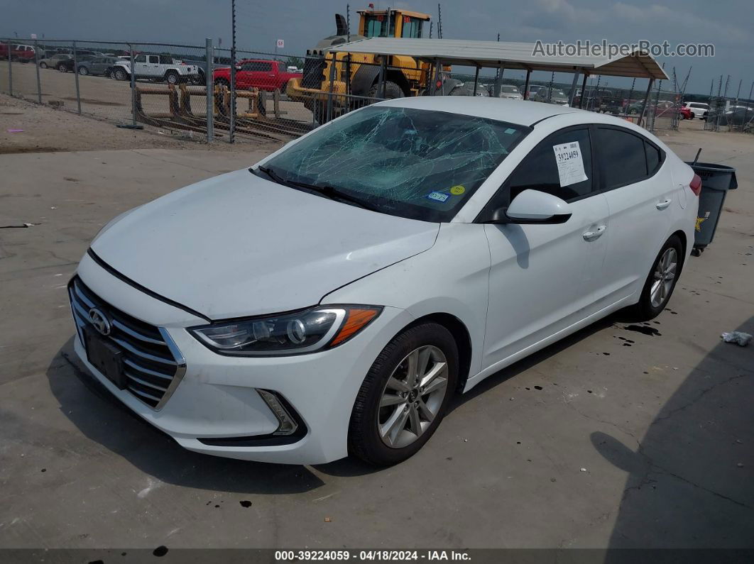 2017 Hyundai Elantra Se White vin: 5NPD74LF3HH126839