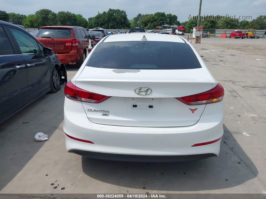 2017 Hyundai Elantra Se White vin: 5NPD74LF3HH126839