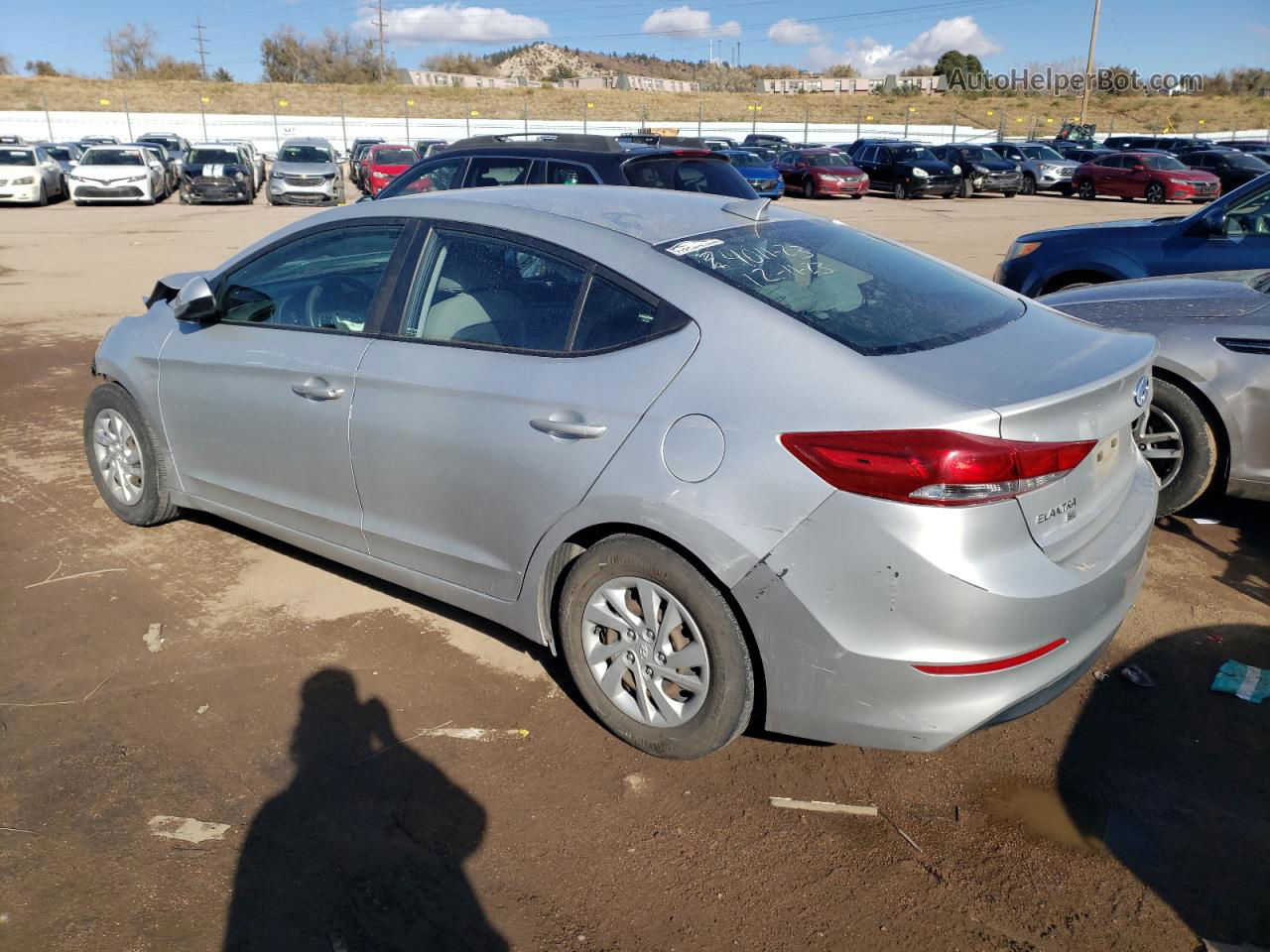 2017 Hyundai Elantra Se Silver vin: 5NPD74LF3HH135637