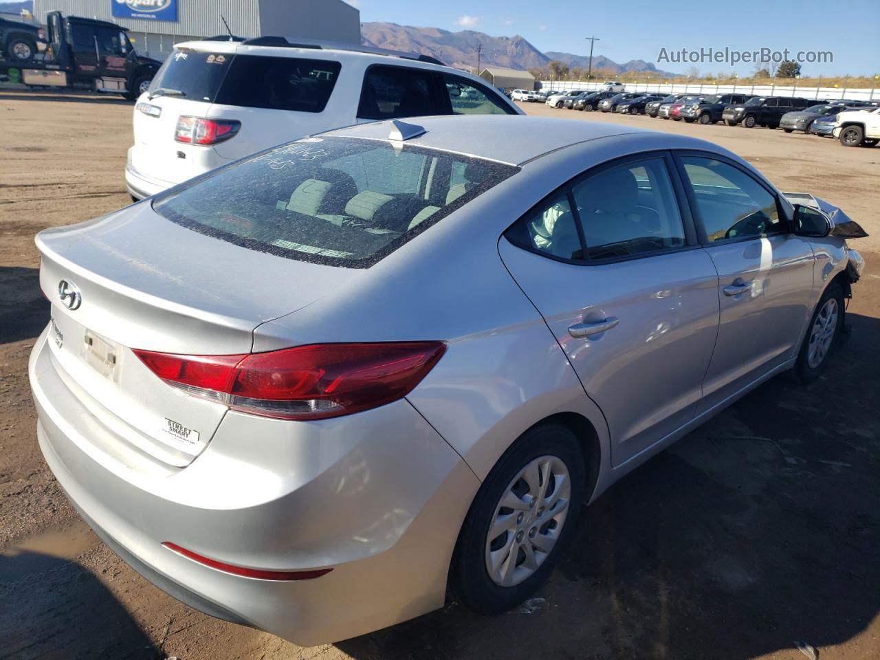 2017 Hyundai Elantra Se Silver vin: 5NPD74LF3HH135637