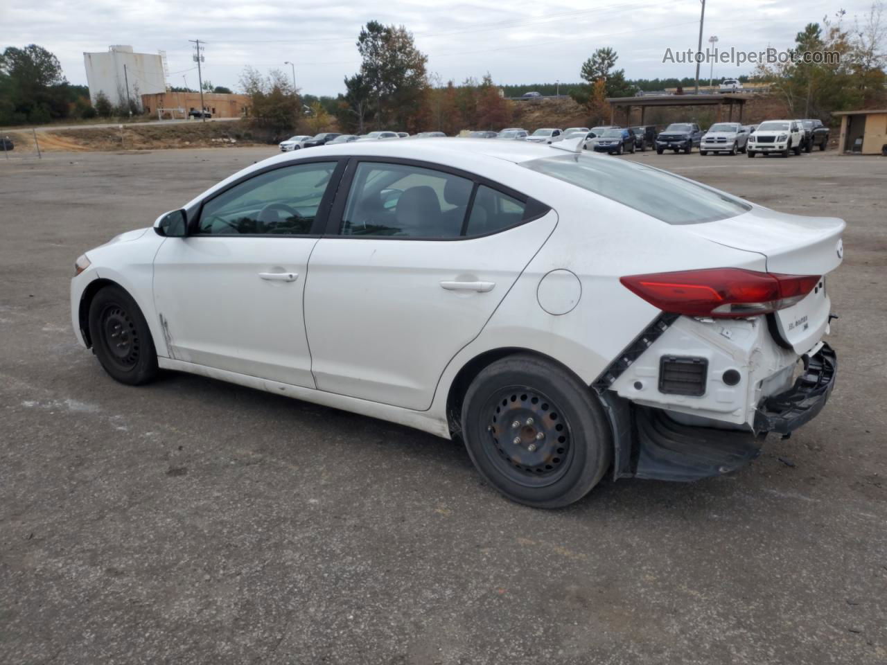 2017 Hyundai Elantra Se White vin: 5NPD74LF3HH137372