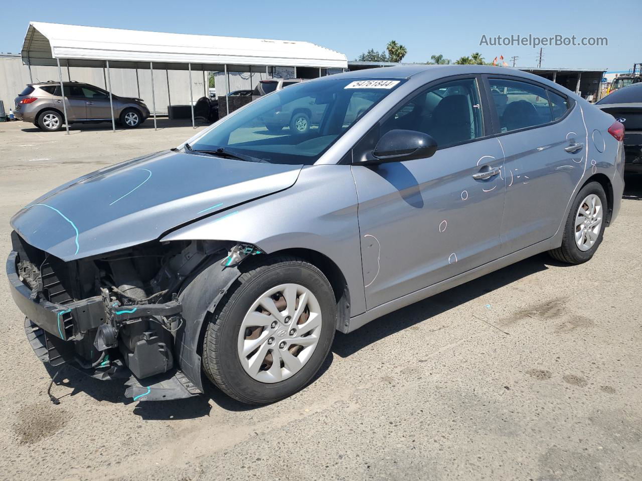 2017 Hyundai Elantra Se Silver vin: 5NPD74LF3HH139767