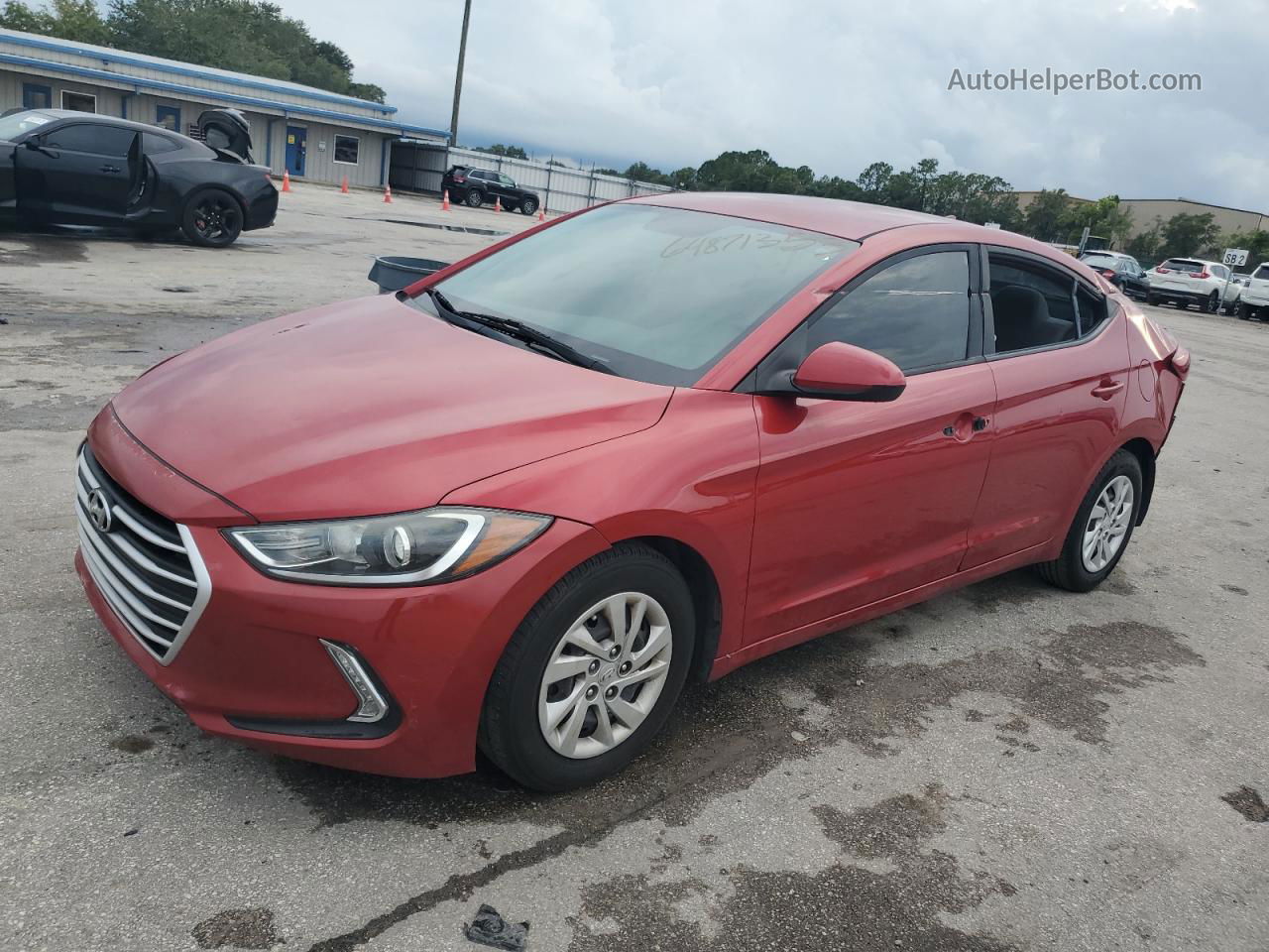 2017 Hyundai Elantra Se Red vin: 5NPD74LF3HH161056