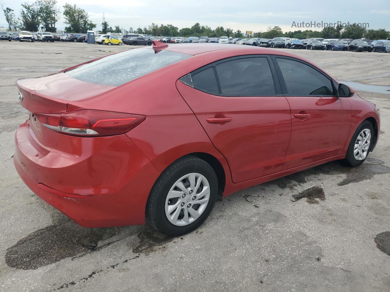 2017 Hyundai Elantra Se Красный vin: 5NPD74LF3HH161056