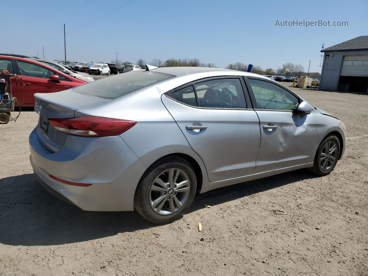 2017 Hyundai Elantra Se Gray vin: 5NPD74LF3HH167424