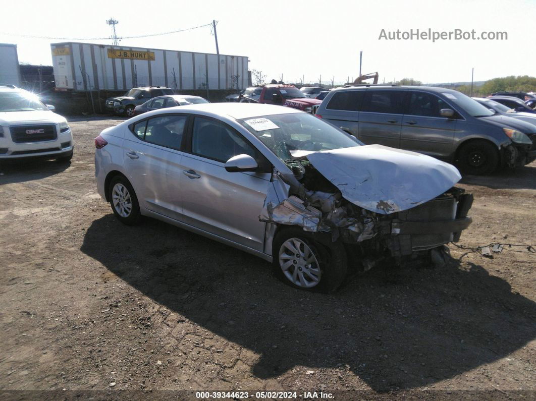 2017 Hyundai Elantra Se Silver vin: 5NPD74LF3HH170226