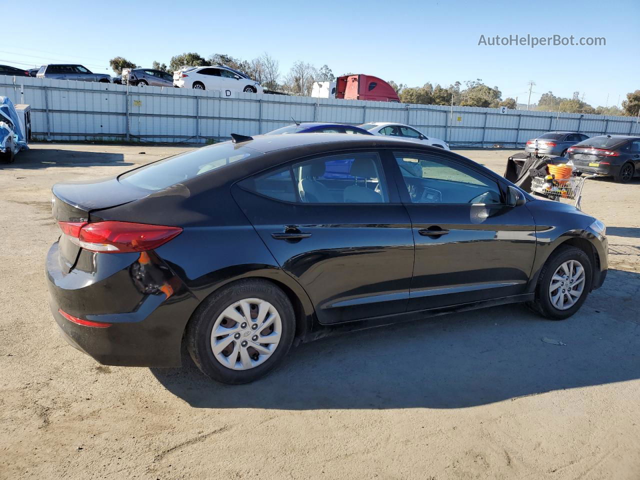 2017 Hyundai Elantra Se Black vin: 5NPD74LF3HH182988