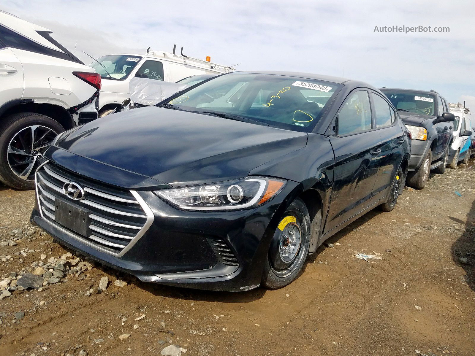 2018 Hyundai Elantra Se Black vin: 5NPD74LF3JH229510