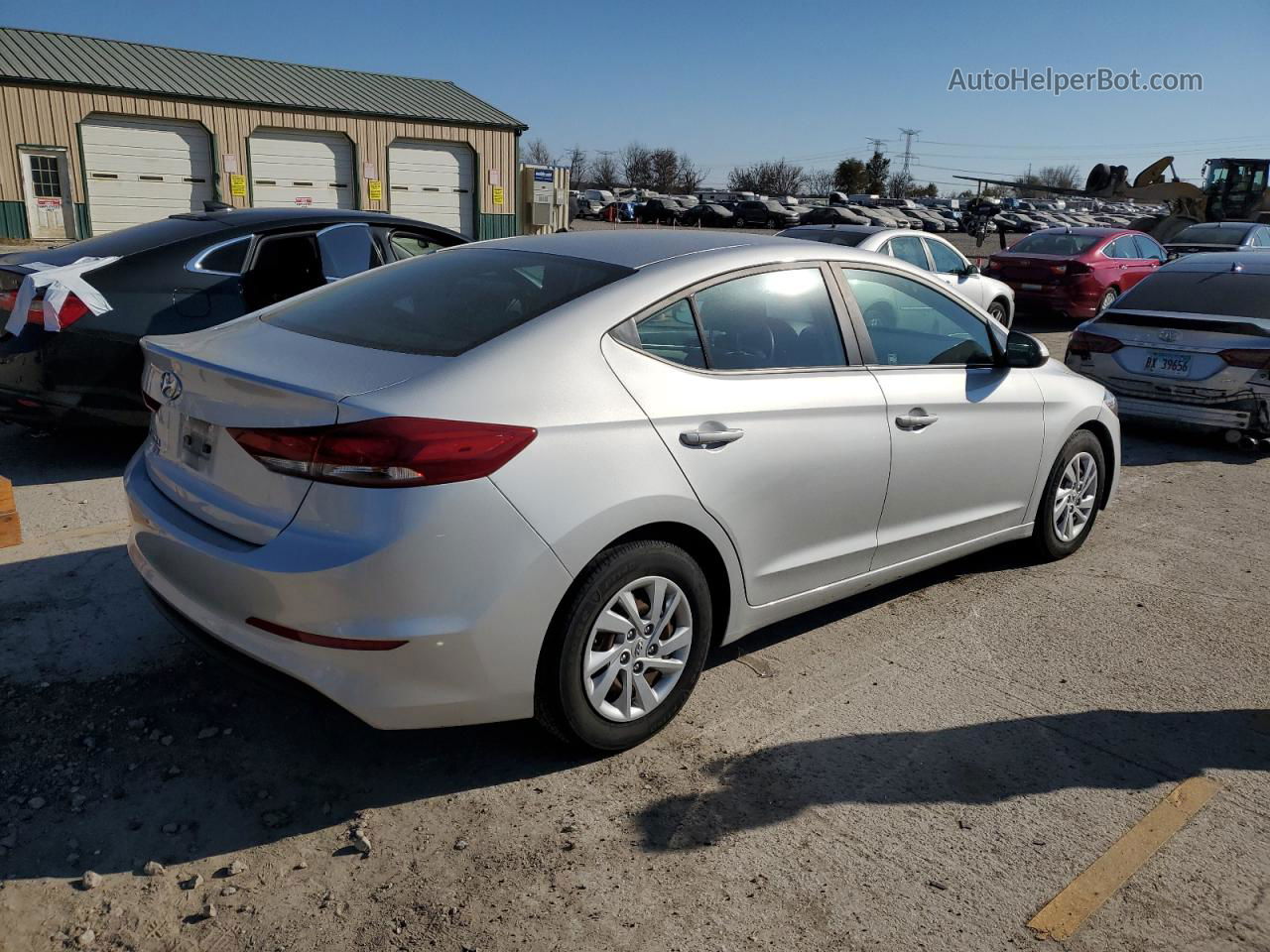 2018 Hyundai Elantra Se Silver vin: 5NPD74LF3JH271868