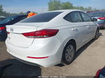 2018 Hyundai Elantra Se White vin: 5NPD74LF3JH350196