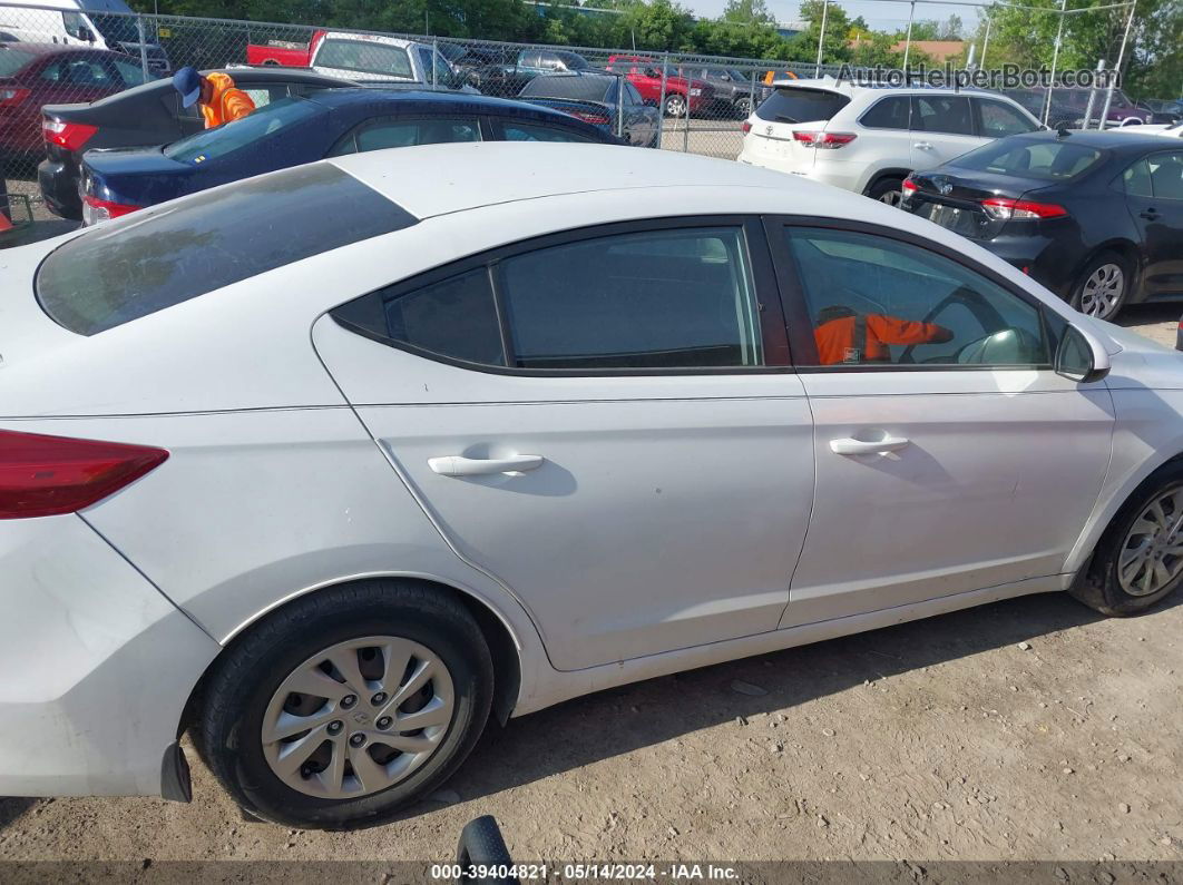 2018 Hyundai Elantra Se White vin: 5NPD74LF3JH350196