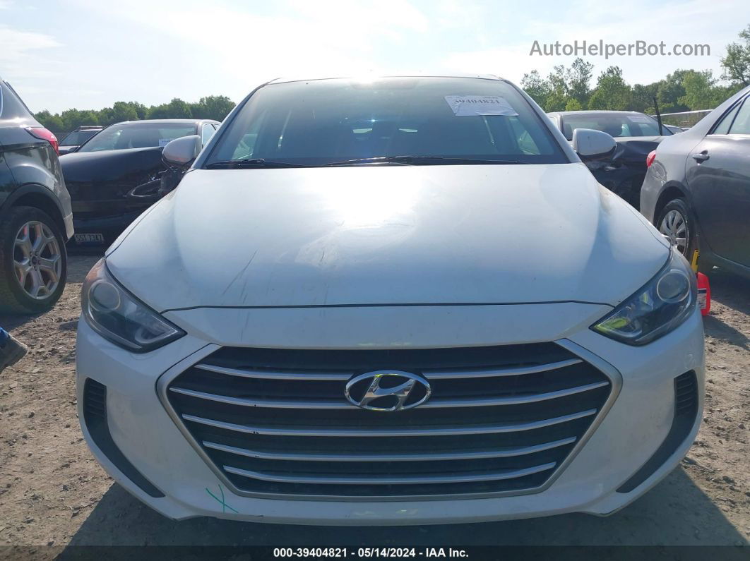 2018 Hyundai Elantra Se White vin: 5NPD74LF3JH350196