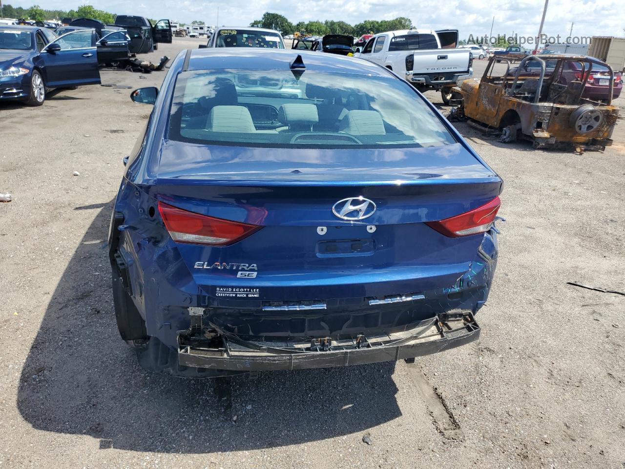 2018 Hyundai Elantra Se Blue vin: 5NPD74LF3JH373767