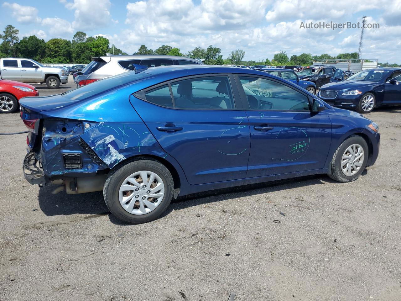 2018 Hyundai Elantra Se Blue vin: 5NPD74LF3JH373767