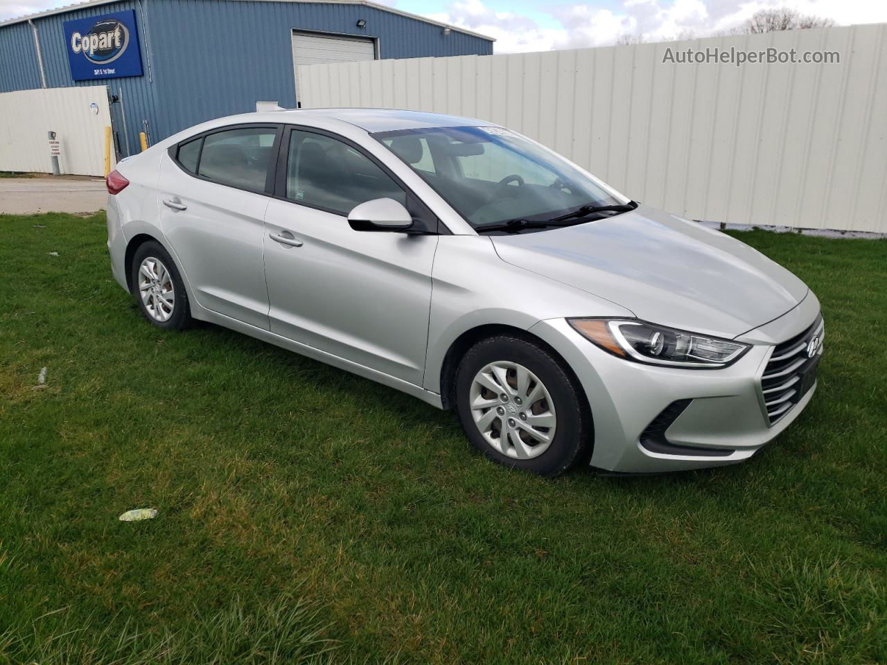 2018 Hyundai Elantra Se Silver vin: 5NPD74LF3JH383781